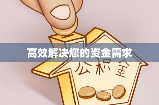 阿拉善右旗高效解决您的资金需求